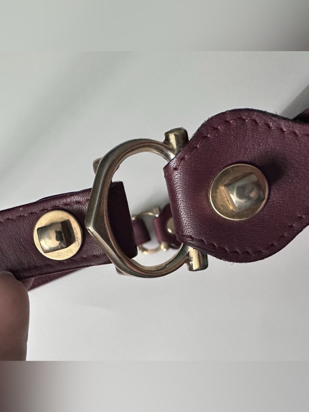 Vintage 1980s Must de Cartier Bordeaux Leather Shoulder Bag | Repair - Picture 5 of 13